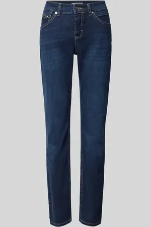 Mac Jeansy o kroju slim fit z kieszenią zapinaną na zamek błyskawiczny