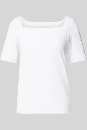 Marc Cain T-shirt z prostokątnym dekoltem