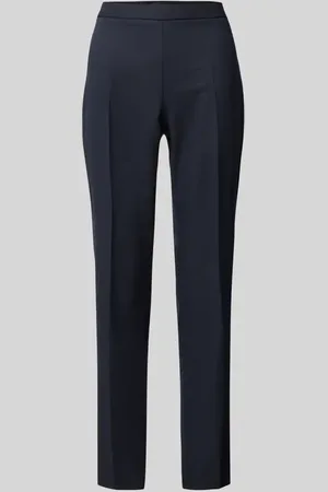 HUGO BOSS Spodnie materiałowe z bocznym zamkiem błyskawicznym model ‘Tiluna’