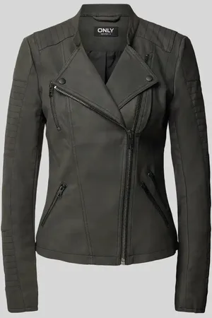ONLY Kurtka w stylu Biker z materiału skóropodobnego
