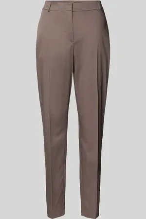 Comma, Spodnie materiałowe o kroju slim fit w kant