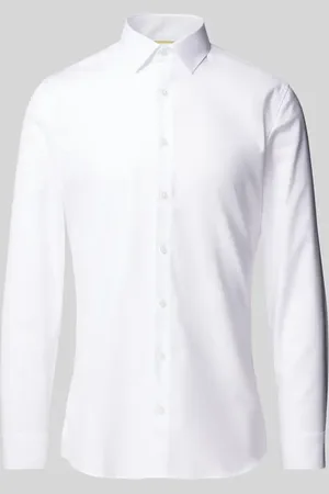 Olymp Koszula biznesowa o kroju super slim fit z diagonalu