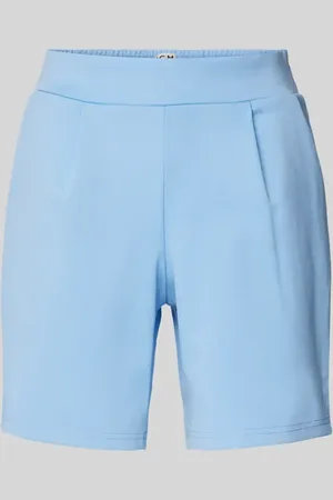 Ichi Szorty o kroju regular fit z zakładkami w pasie model ‘Kate’
