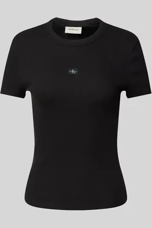 Calvin Klein T-shirt z detalem z logo