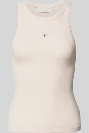 Calvin Klein Top z detalem z logo