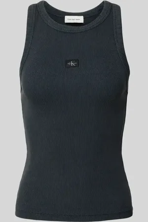 Calvin Klein Top z detalem z logo