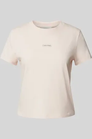 Calvin Klein T-shirt o kroju regular fit z naszywką z logo