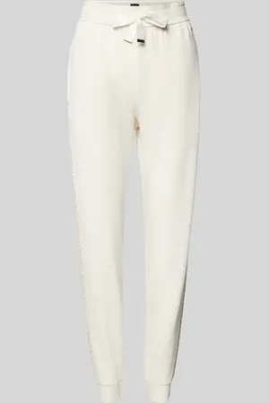 HUGO BOSS Spodnie dresowe o kroju regular fit z lampasami