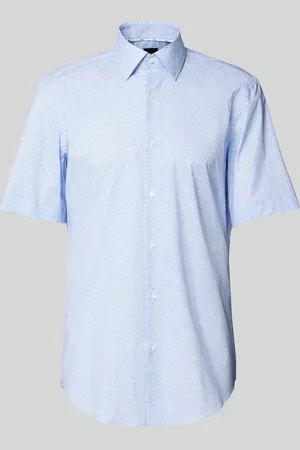 HUGO BOSS Koszula biznesowa o kroju regular fit z rękawami o dł. 1/2 model ‘Joe’