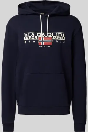 Napapijri Bluza z kapturem i nadrukiem z logo model ‘AYLMER’