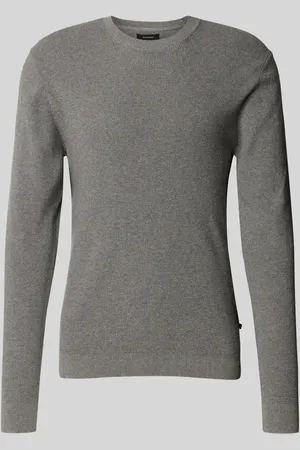 Matinique Sweter z dzianiny z okrągłym dekoltem model ‘lagoon’