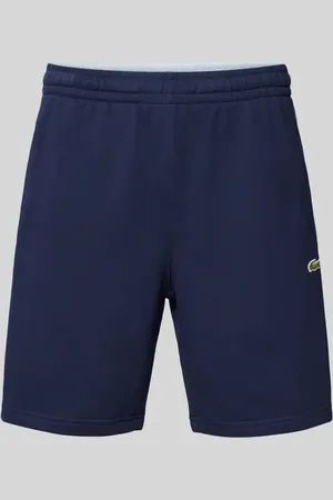 Lacoste Szorty z dzianiny dresowej z detalem z logo