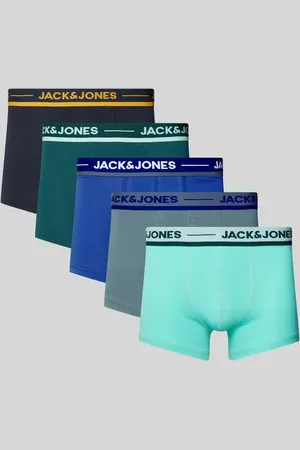 JACK & JONES Obcisłe bokserki z elastycznym paskiem z logo w zestawie 5 szt.