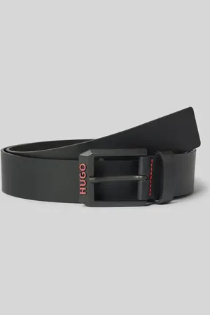 HUGO BOSS Pasek skórzany z detalem z logo model ‘Gelio’