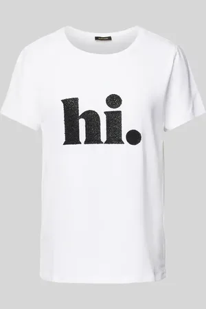 More & More T-shirt z nadrukiem ze sloganem