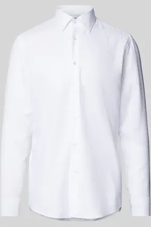 HUGO BOSS Koszula biznesowa o kroju slim fit z kołnierzykiem typu kent model ‘Hank’