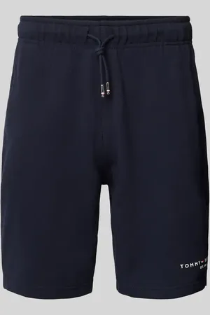 Tommy Hilfiger Szorty z dzianiny dresowej o kroju regular fit z nadrukiem z logo