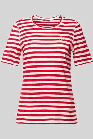 Oui T-shirt z wyhaftowanym logo