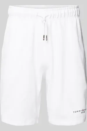 Tommy Hilfiger Szorty z dzianiny dresowej o kroju regular fit z nadrukiem z logo