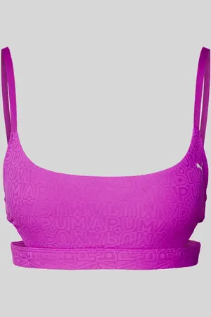 PUMA Top bikini z fakturowanym wzorem