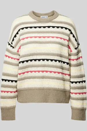 Jake*s Sweter z dzianiny z ażurowym wzorem