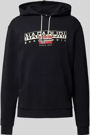 Napapijri Bluza z kapturem i nadrukiem z logo model ‘AYLMER’