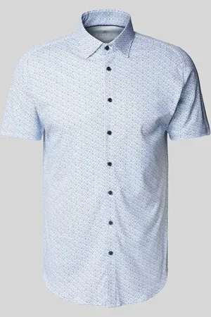 DESOTO Koszula casualowa o kroju slim fit z kołnierzykiem typu kent