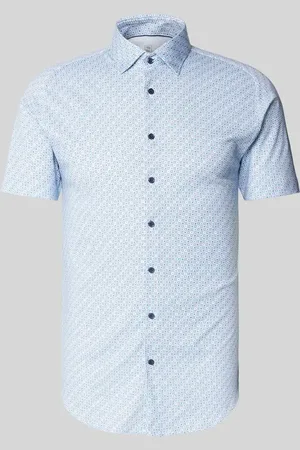 DESOTO Koszula casualowa o kroju slim fit z kołnierzykiem typu kent