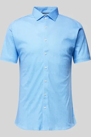 DESOTO Koszula casualowa o kroju slim fit z kołnierzykiem typu kent