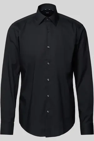 HUGO BOSS Koszula biznesowa o kroju regular fit z dodatkiem streczu