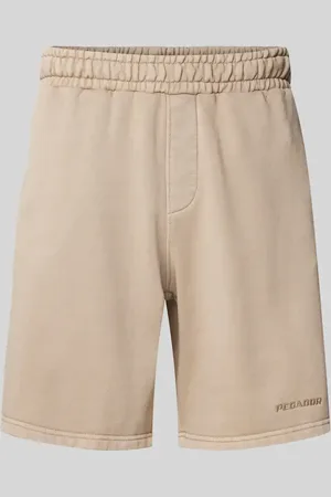 Pegador Szorty z dzianiny dresowej o kroju regular fit z detalem z logo