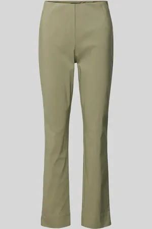 STEHMANN Spodnie o kroju slim fit z elastycznym paskiem model ‘INA’