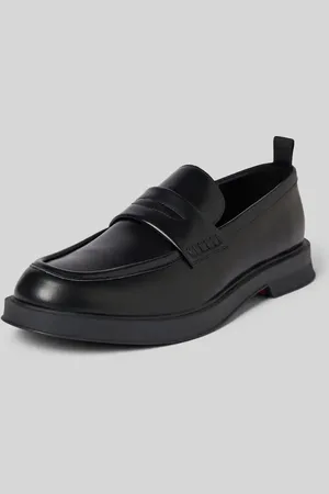 HUGO BOSS Mokasyny ze skóry z pętelką model ‘Lenner’