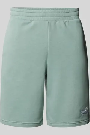 PUMA Szorty z dzianiny dresowej o kroju regular fit z wyhaftowanym logo