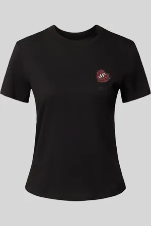 Armani Exchange T-shirt z naszywką z logo