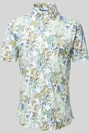 DESOTO Koszula casualowa o kroju slim fit z kołnierzykiem typu kent