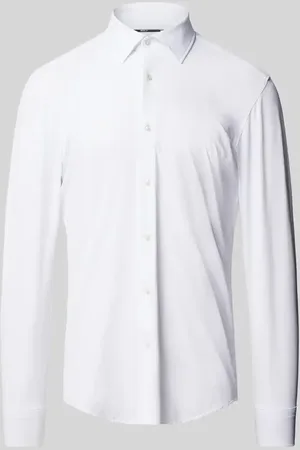 HUGO BOSS Koszula biznesowa o kroju slim fit z kołnierzykiem typu kent model ‘Hank’