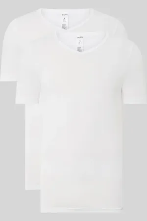 Skiny T-shirt z bawełny w zestawie 2 szt.