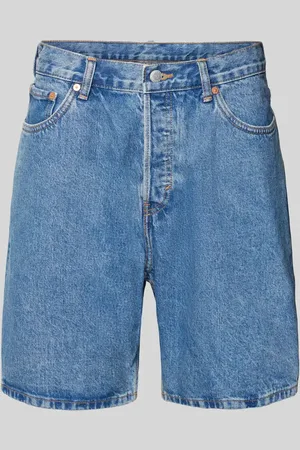 Weekday Bermudy z imitacji denimu