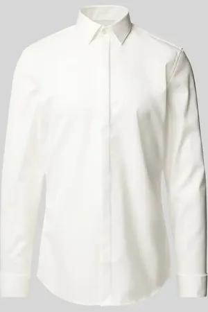 Jake*s Koszula smokingowa o kroju super slim fit z kołnierzykiem typu kent