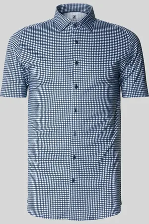 DESOTO Koszula casualowa o kroju slim fit z kołnierzykiem typu kent
