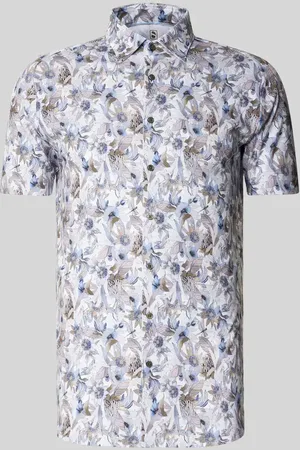 DESOTO Koszula casualowa o kroju slim fit z kołnierzykiem typu kent