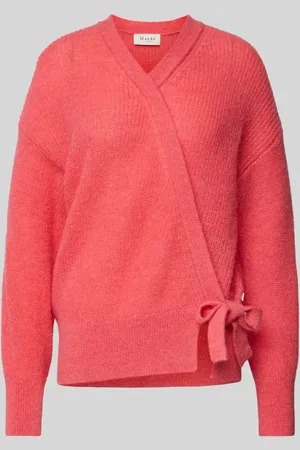 Maerz Sweter z dzianiny w stylu kopertowym