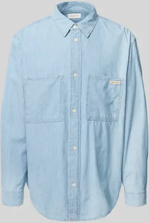 Calvin Klein Koszula jeansowa o kroju regular fit z nakładanymi kieszeniami na piersi