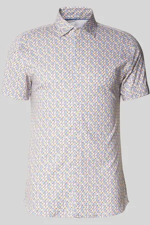 DESOTO Koszula casualowa o kroju slim fit z kołnierzykiem typu kent