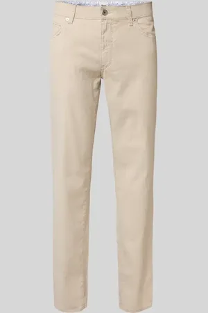 Brax Spodnie lniane o kroju regular fit z 5 kieszeniami model ‘CADIZ’