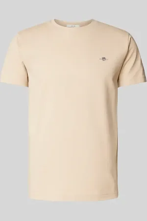 GANT T-shirt o kroju slim fit z wyhaftowanym logo