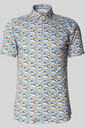 DESOTO Koszula casualowa o kroju slim fit z kołnierzykiem typu kent
