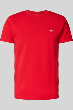 GANT T-shirt o kroju slim fit z wyhaftowanym logo