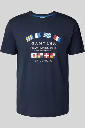 GANT T-shirt z detalami z logo